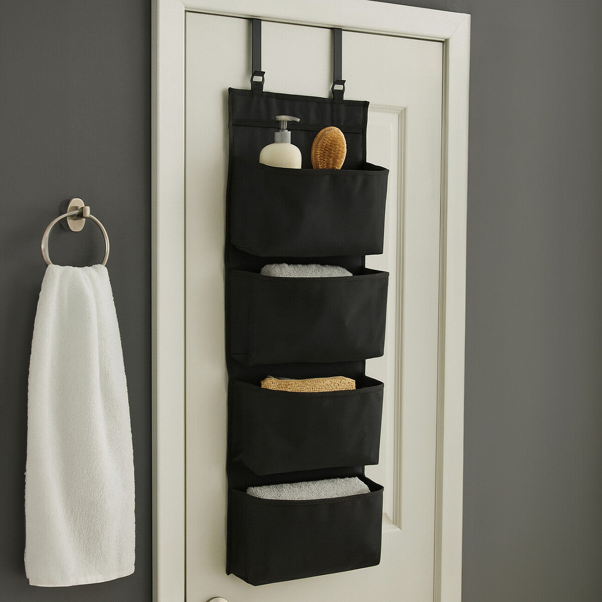 Over Door Black Hanging Organiser | Verti
