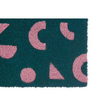 Shapes Green Doormat | Coir