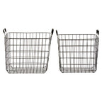 Set of 2 Black Wire Storage Baskets | Rowan