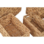 Set of 6 Water Hyacinth Storage Baskets | Lidi