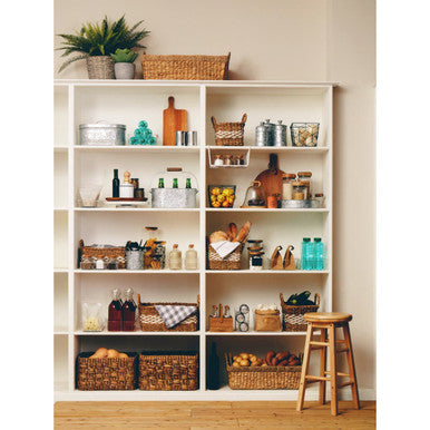 Set of 3 Seagrass Storage Baskets with Handles | Lidi