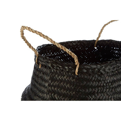 Solas Black and Silver Small | Seagrass Basket