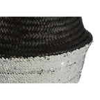 Solas Black and Silver Small | Seagrass Basket