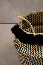 Pom Pom Seagrass Basket | Lidi