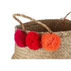 Small Seagrass Pom Pom Basket | Solas