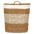 Lidi Seagrass Basket with Lid and Lining | Oval Multi