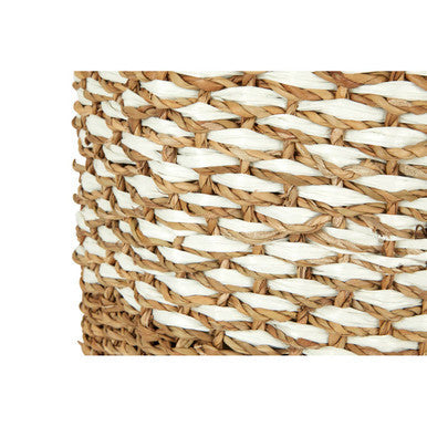 Lidi Seagrass Basket with Lid and Lining | Oval Multi