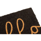 Hello Black Coir Doormat | Filta