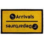 Arrivals Departures Coir Doormat | Filta