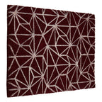 Dark Red Geometric Doormat | Mimo