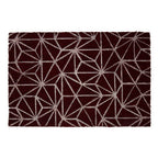 Dark Red Geometric Doormat | Mimo