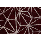 Dark Red Geometric Doormat | Mimo