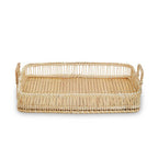 Rattan and Bamboo Natural Rectangular Tray | Ezell