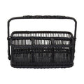 Black Rattan and Bamboo Caddy | Ezell