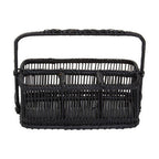 Black Rattan and Bamboo Caddy | Ezell