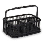 Black Rattan and Bamboo Caddy | Ezell