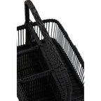 Black Rattan and Bamboo Caddy | Ezell