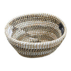 Set of Three Oval Straw Baskets | Lidi