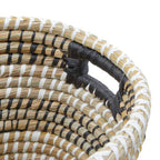 Set of Three Oval Straw Baskets | Lidi