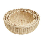Set of Three Bamboo Baskets | Lidi