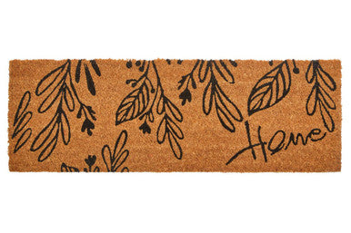 Leaves Design Rectangular Coir Doormat | Filta