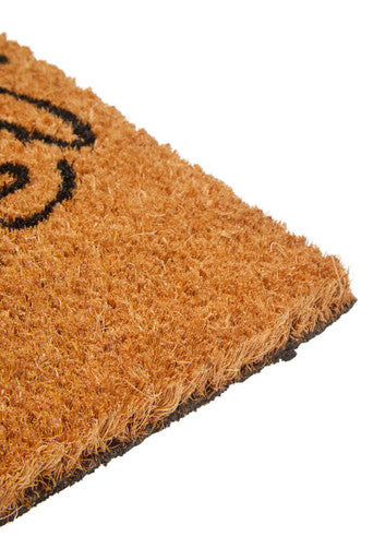 Leaves Design Rectangular Coir Doormat | Filta