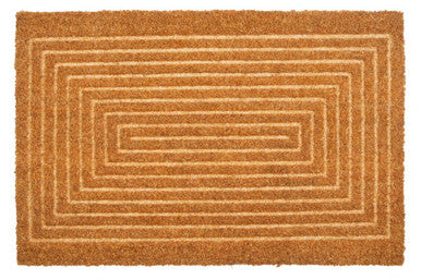 Geometric Embossed Coir Doormat | Filta