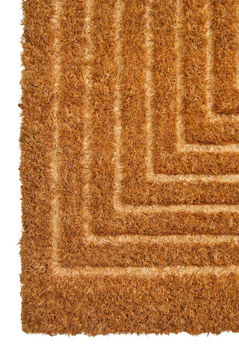Geometric Embossed Coir Doormat | Filta
