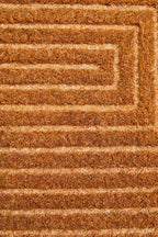 Geometric Embossed Coir Doormat | Filta