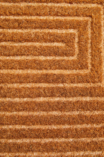 Geometric Embossed Coir Doormat | Filta
