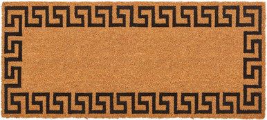 Greek Key Design Extra Large Coir Doormat | Filta