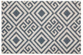 Blue and White Geo Coir Doormat | Filta