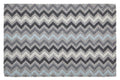 Grey and White Chevron Coir Doormat | Filta