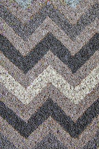 Grey and White Chevron Coir Doormat | Filta