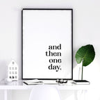 1st year anniversary gift | set of 2 wall art prints for Bedroom