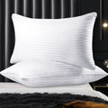 2 Pack Luxury Hotel Pillows Hypoallergenic Hollowfibre Soft Medium Support for Comfortable Sleep by OLIVIA ROCCO