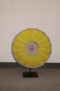 Cameroon Beaded Shield - L - 56cm Yellow 04