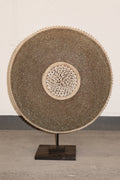 Cameroon Beaded Shield - L - 55cm Gold 09