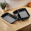 Set of Three Roasting Trays with Wire Racks | Mari