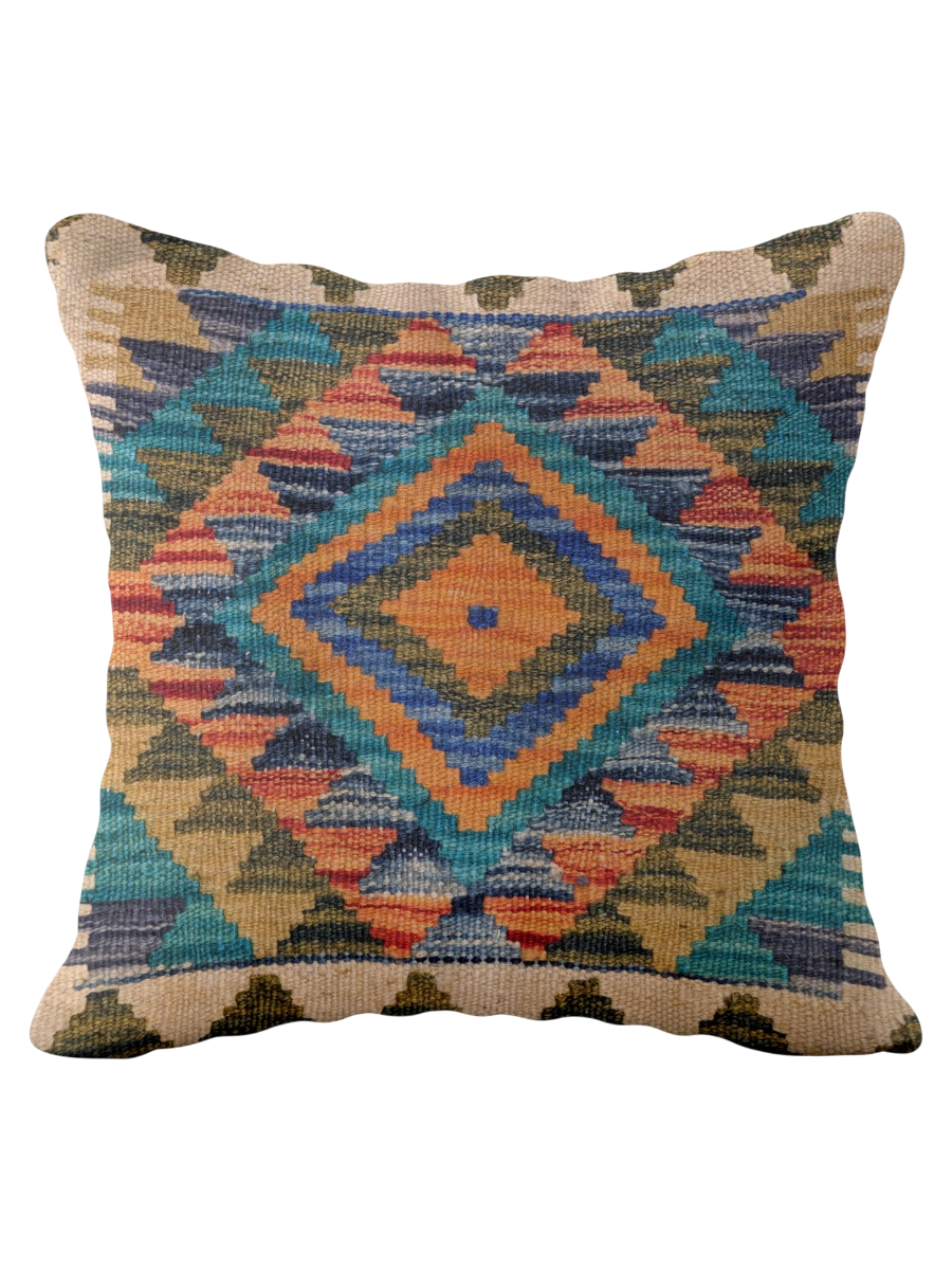 Afghan Kilim Cushion Cover - 45 x 45 cm