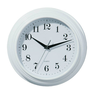 Pelham 25cm Dia Vintage White Wall Clock
