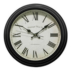 Robello 36cm Dia Black Lined Rim Wall Clock