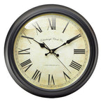 Robello 36cm Dia Black Lined Rim Wall Clock