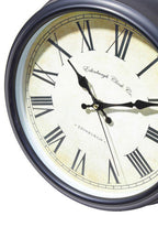 Robello 36cm Dia Black Lined Rim Wall Clock