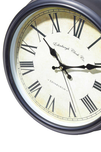 Robello 36cm Dia Black Lined Rim Wall Clock
