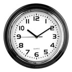 Siffer 30cm Dia Chrome Finish Wall Clock