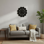 Datsun 51cm Dia Black Discs Design Wall Clock