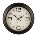 Myers 44cm Dia Matt Black Metal Wall Clock