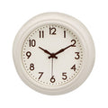 Cream Metal White Face Wall Clock | Maddox