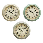 Vermont 35cm Dia Grey Finish Wall Clock